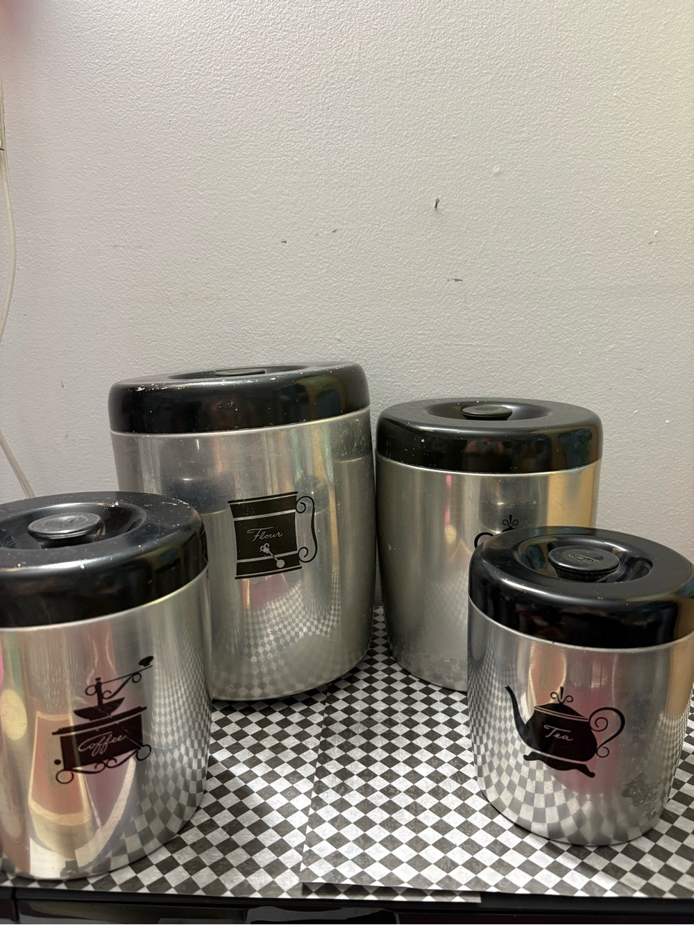 Vintage West Bend Aluminum Retro Nesting Canister Set-4